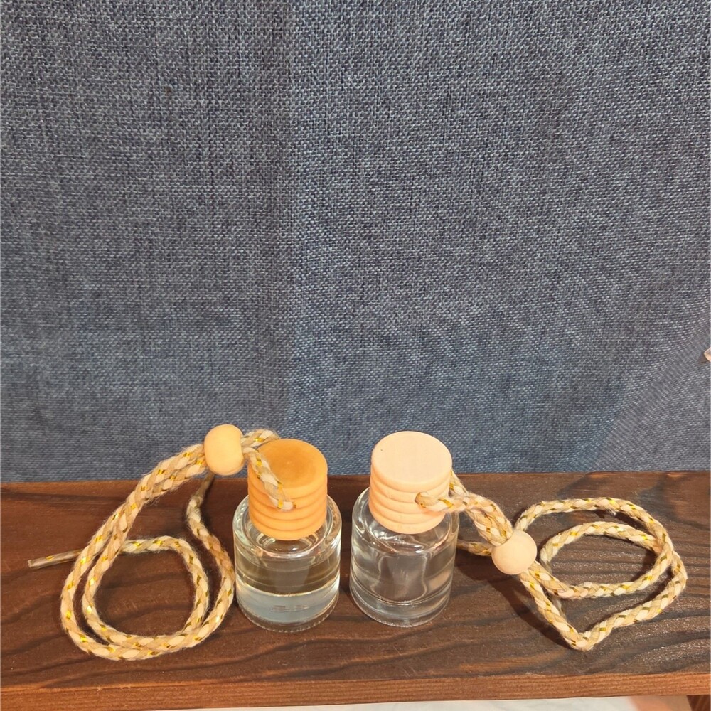 2 (8ml) Rearview Car Oil Diffusers Pick Your Scent Wood Glass Boho | 16ml Total - Picture 9 of 16